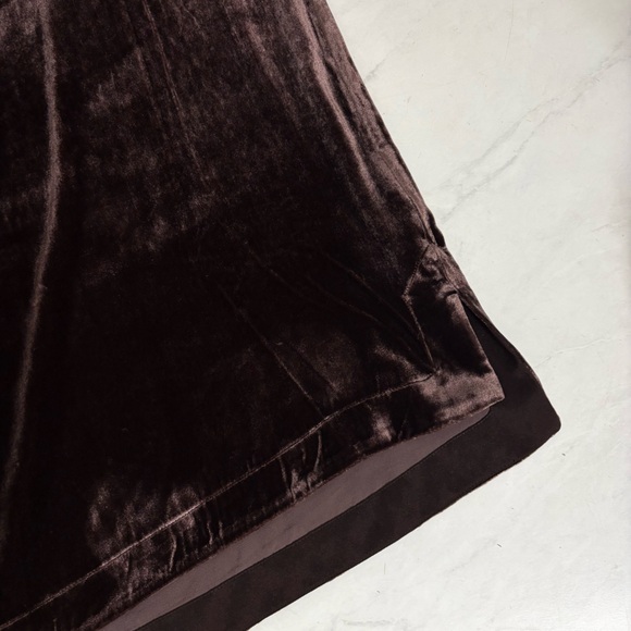 Sundance Size Medium Brown Velvet Short Sleeve Shirt Relaxed Boho Modest Hippie - Picture 5 of 6